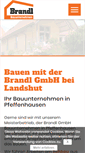 Mobile Screenshot of brandl-bau.com
